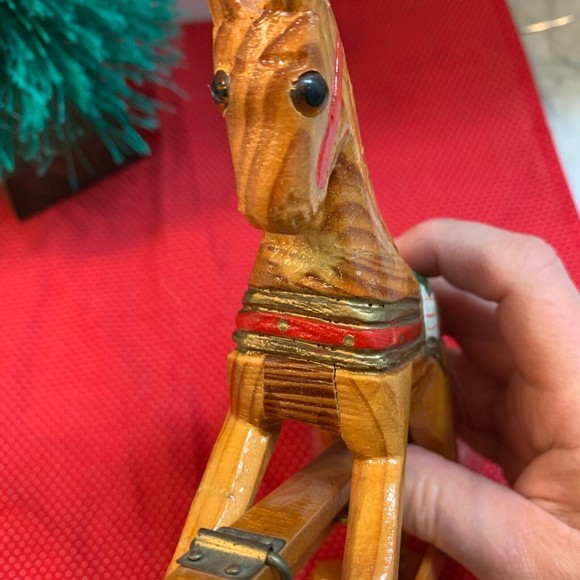 Wood Toy Rocking Horse Christmas Around the World House of Lloyd - Picture 9 of 11